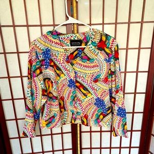 Vintage Colorful Blazer / Cardigan, S